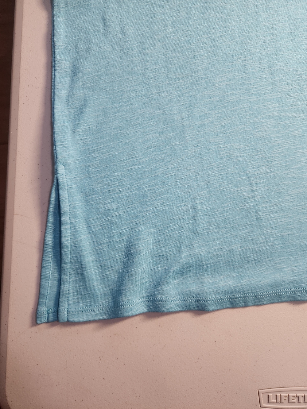 J.Jill Aqua Blue Scoop Neck Tee - Picture 4 of 7